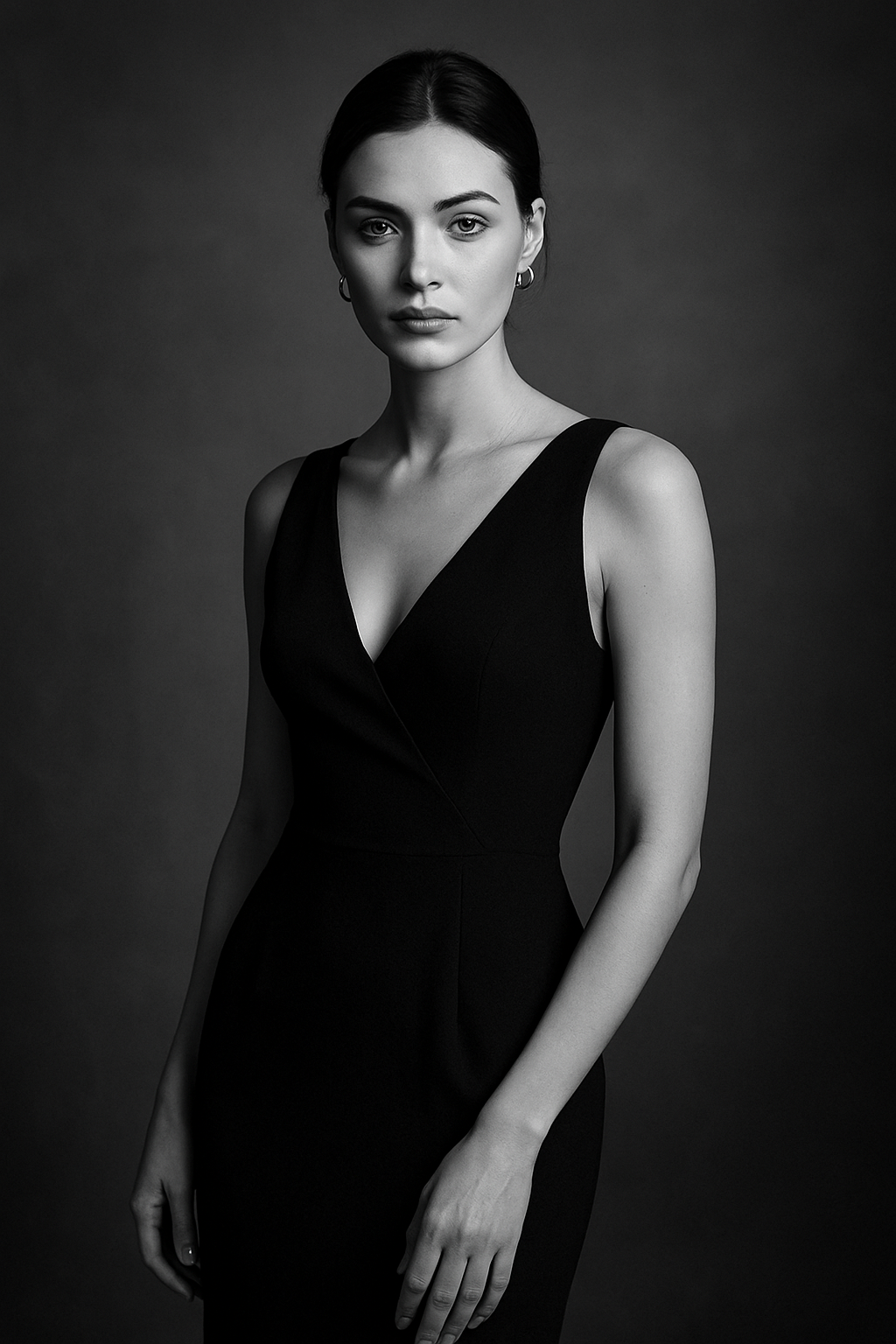 Black & White Vogue Portrait – Monochrome Muse Pack