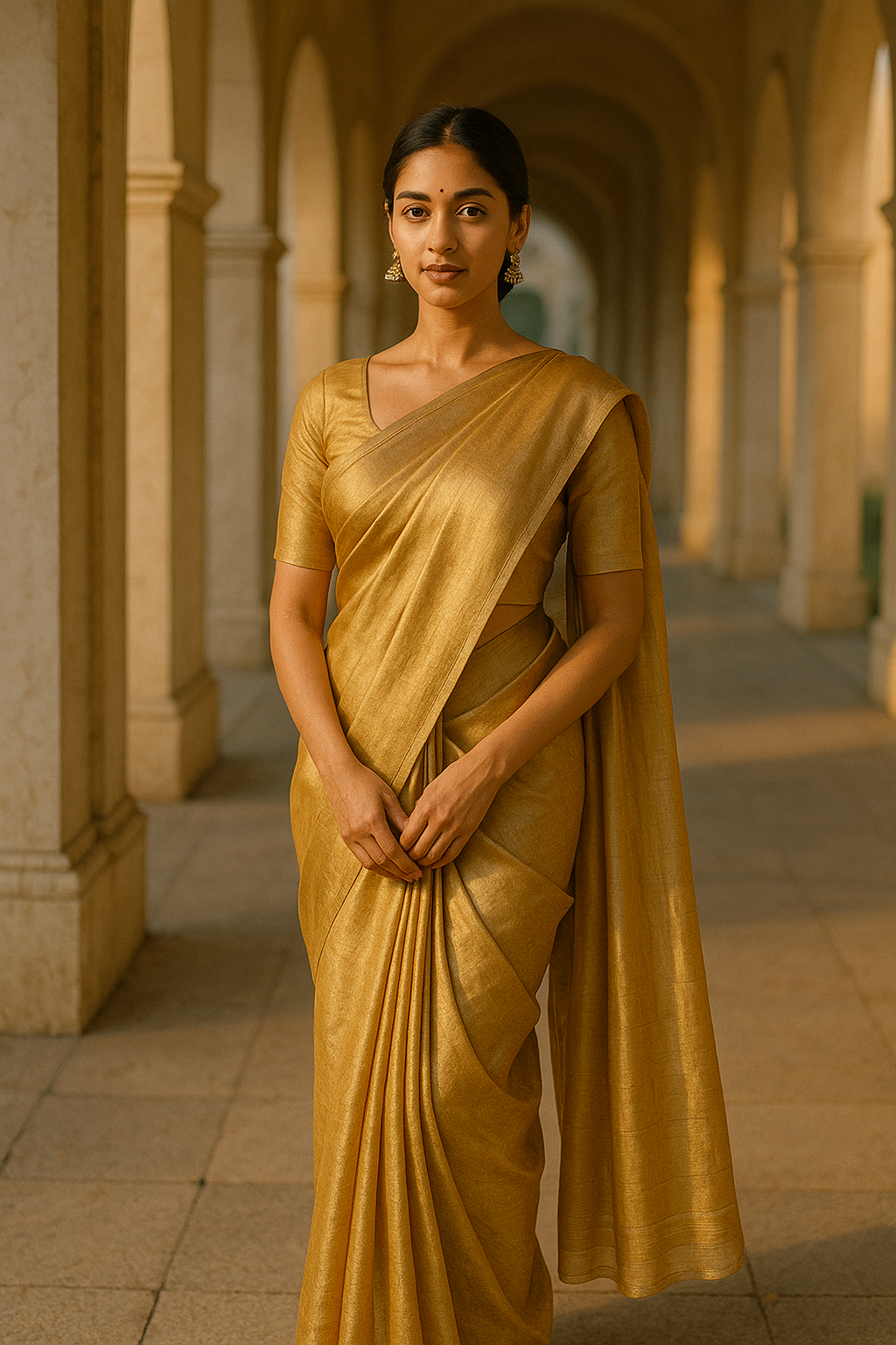 Luxury Saree Editorial Portrait – Ethereal Elegance Pack